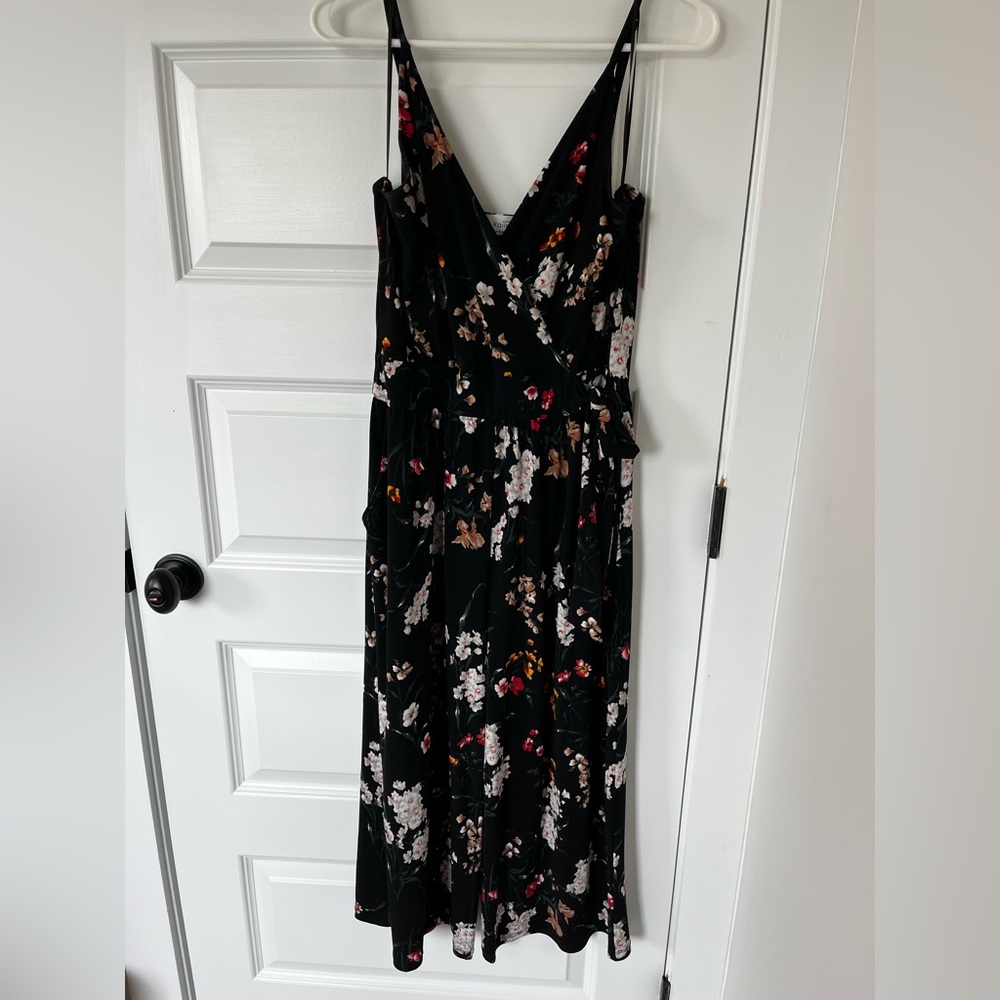 Kaileigh Black Floral Jumpsuit